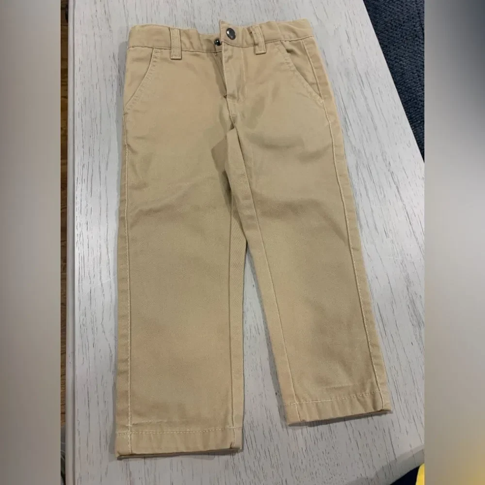 Polo by Ralph Lauren Kids Navy and Yellow Striped Polo/ Nautica Pants